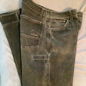 KUHL Ryder Men's Pants Vintage Patina Dye Canvas Work Pants 34x32